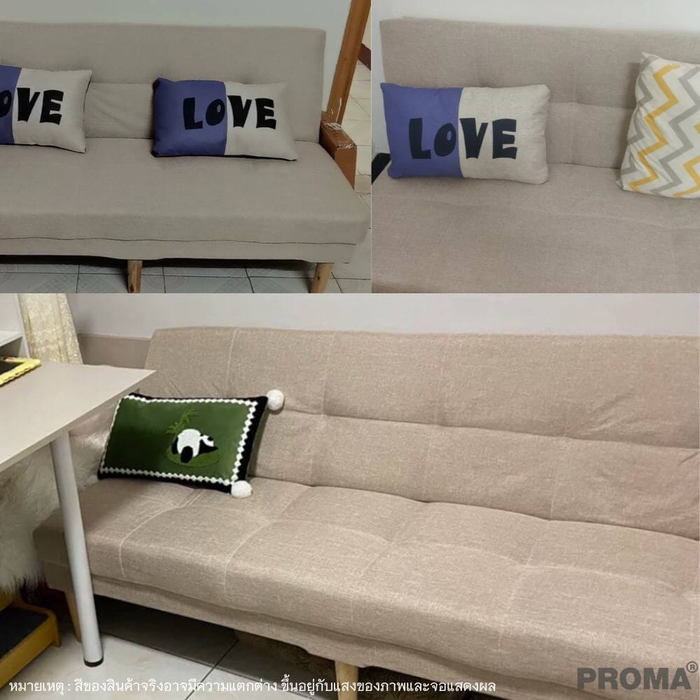 [Pre-order] โซฟาเบด PROMA-SF59-02 150 ซม. สีครีม_2